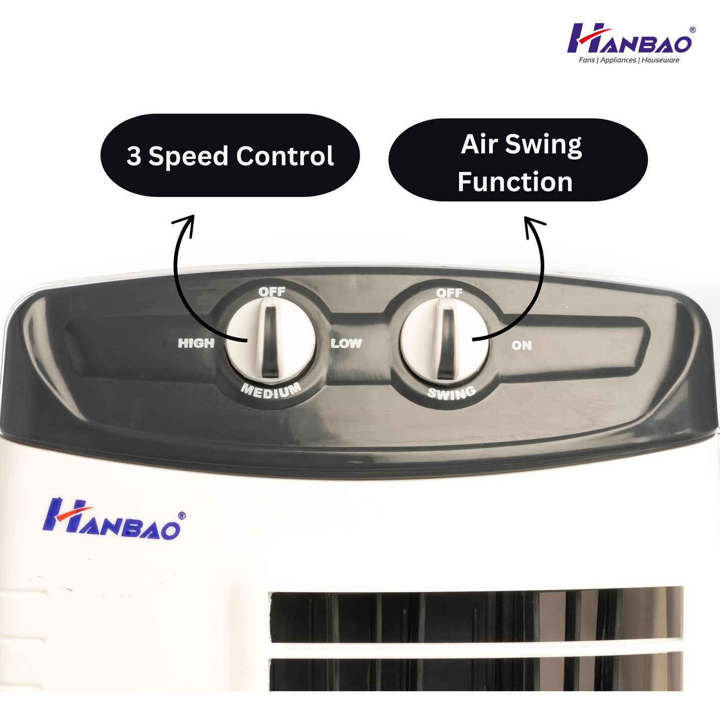 Hanbao Tower Fan - Regular, 12 months Warranty