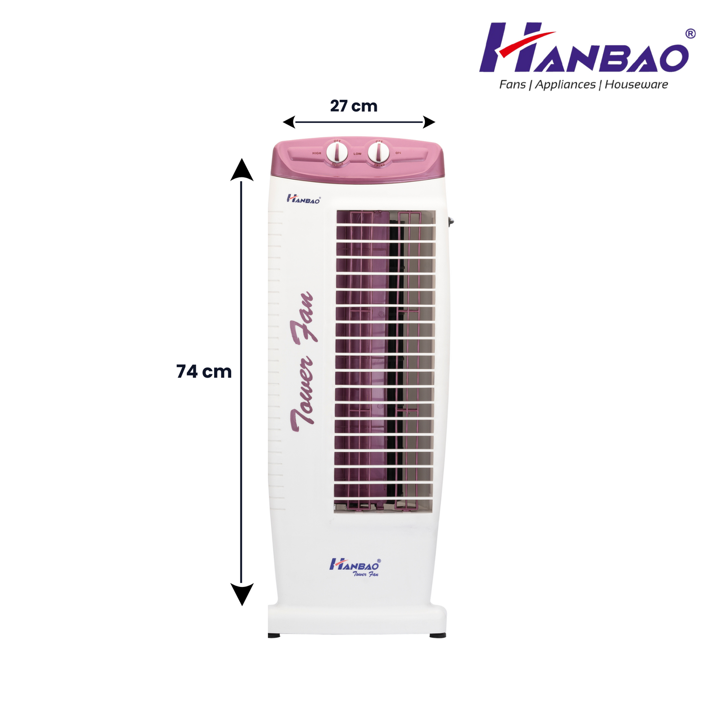 Hanbao Tower Fan- Vaayu, 12 months Warranty