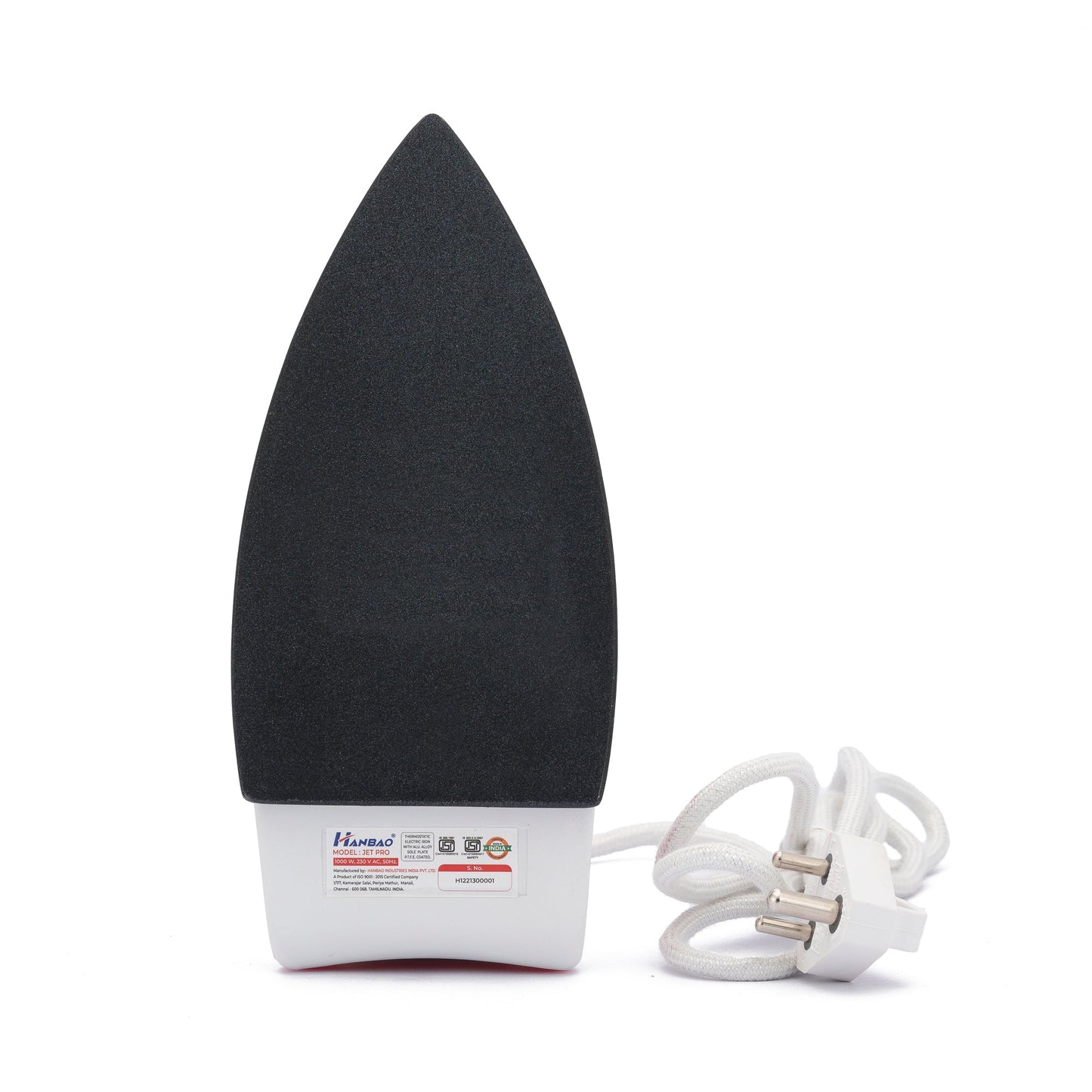 HANBAO JET PRO Electric Dry Iron- 1000W, 2 Years Warranty*
