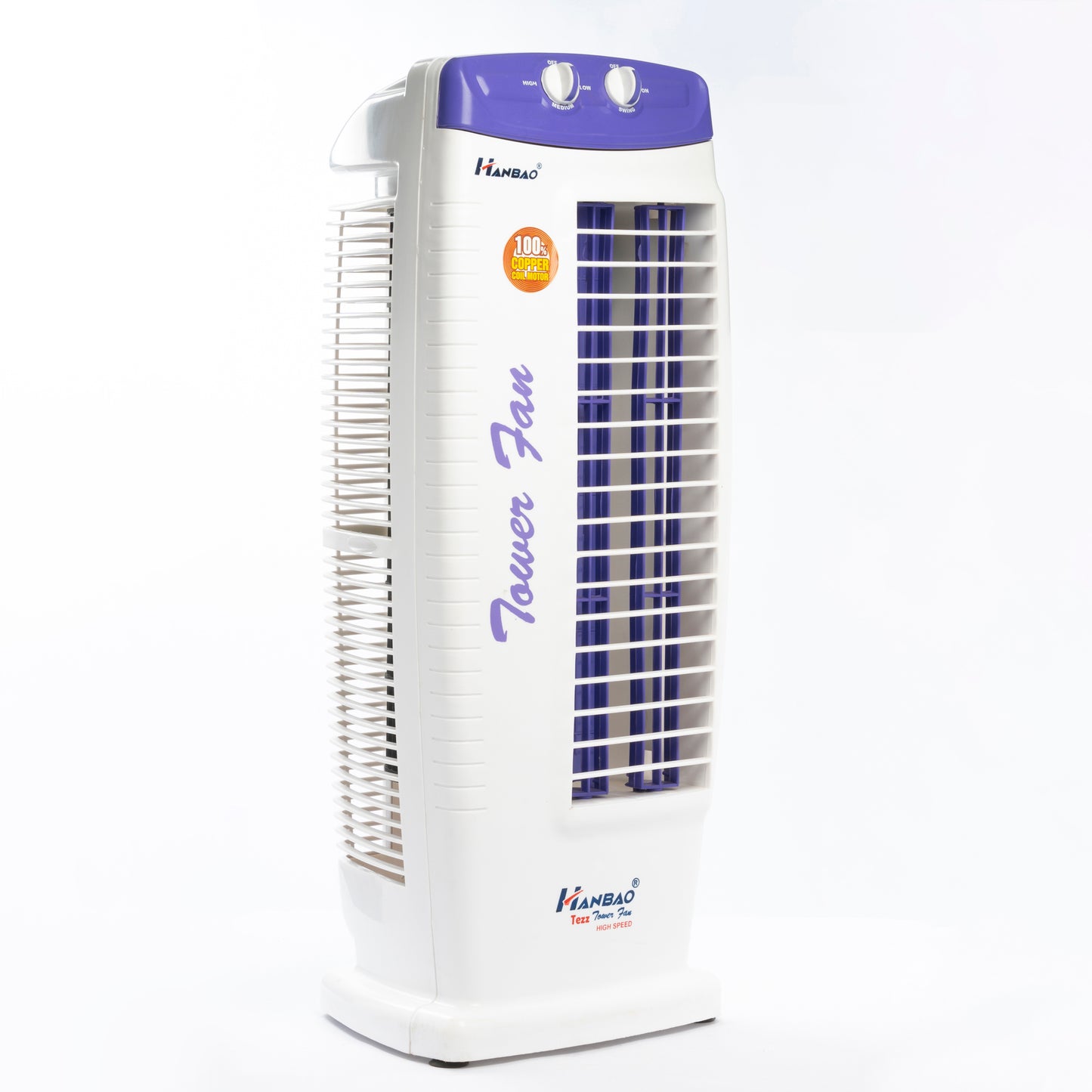 Hanbao Tezz Tower Fan - 100% copper motor, 36 months warranty