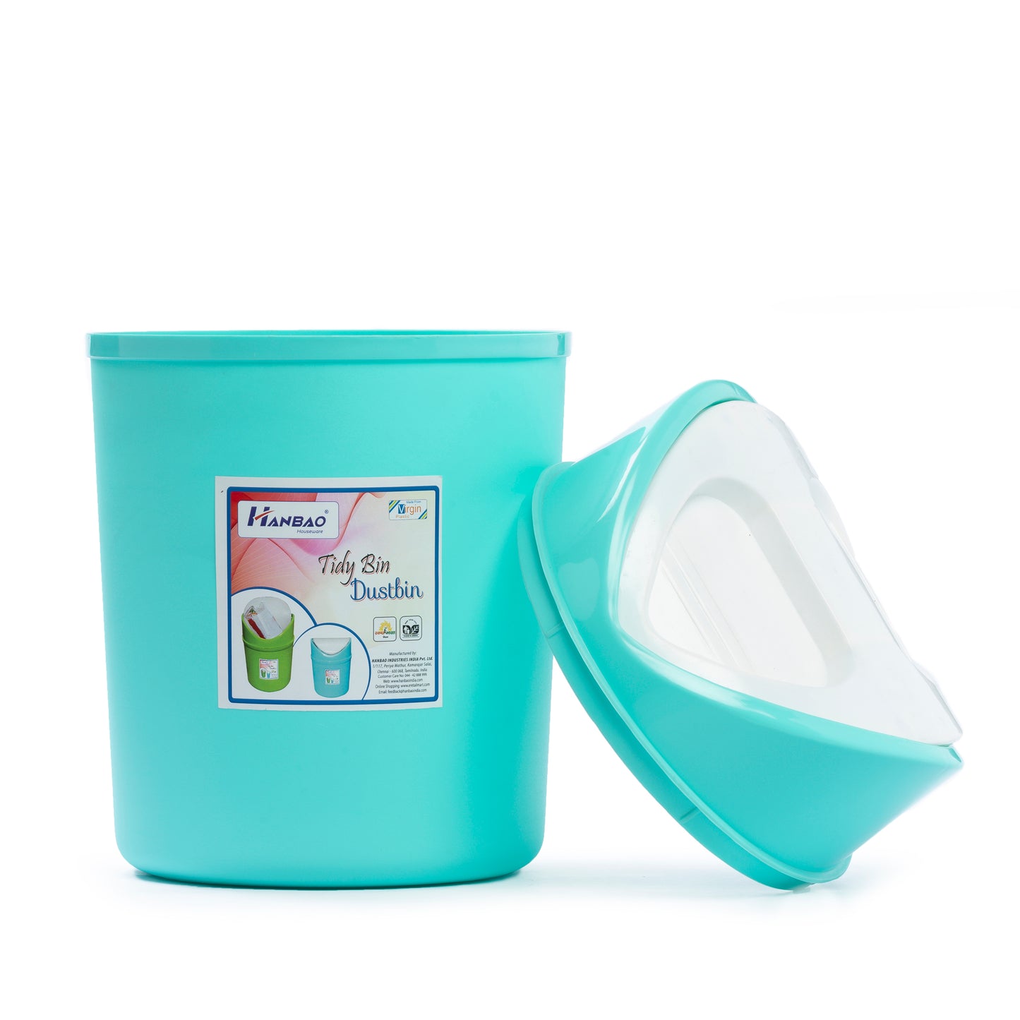 Hanbao Tidy Dustbin Swivel lid - 5L (Big)