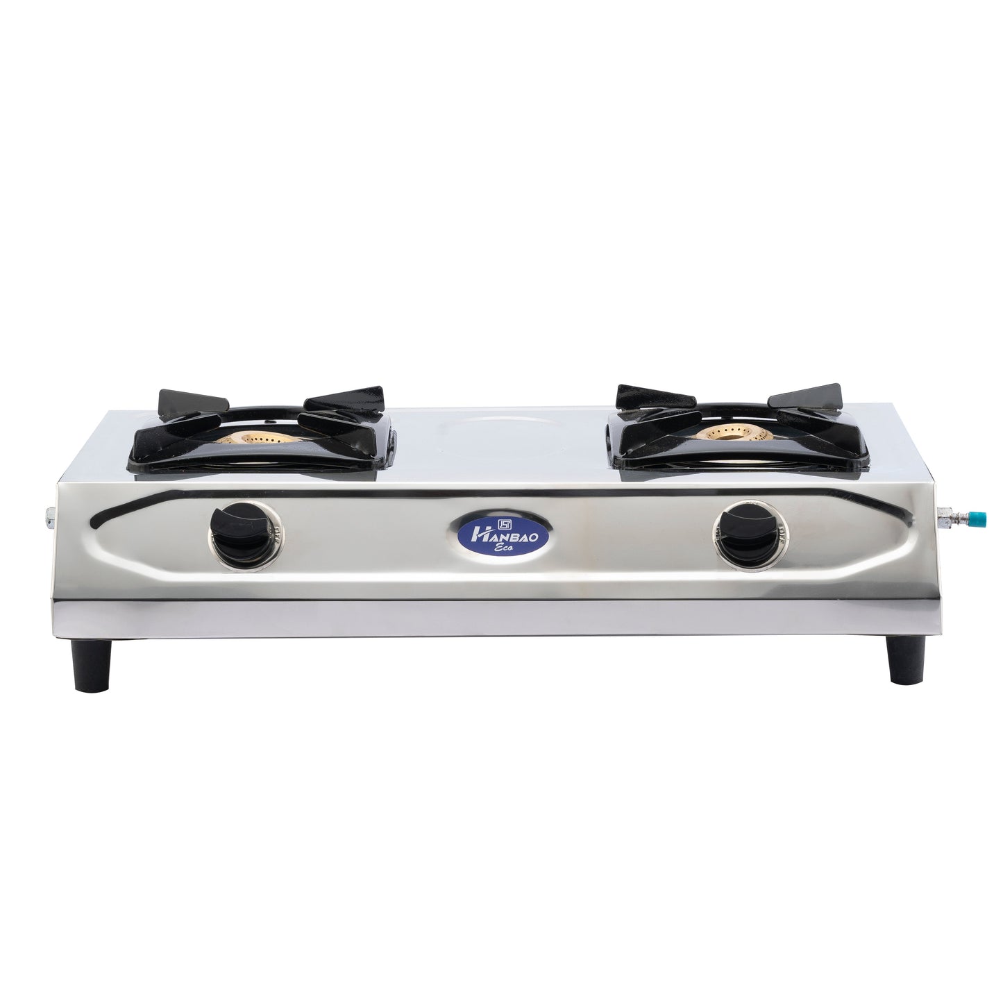 Hanbao Stainless Steel 2-Burner LPG Gas Stove, ECO, with 2 years Warranty