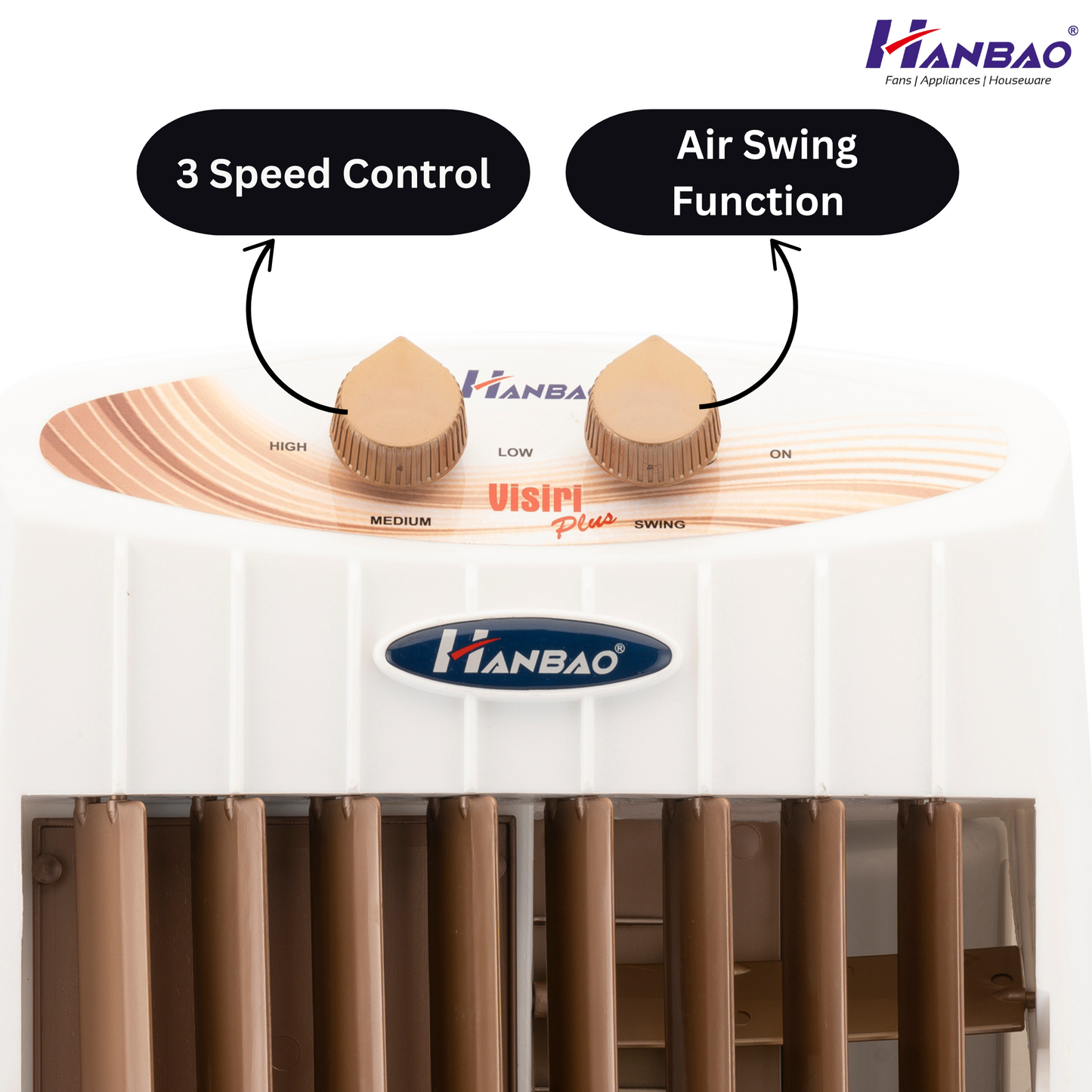 Hanbao Tower Fan- Visiri Plus, 18 months Warranty