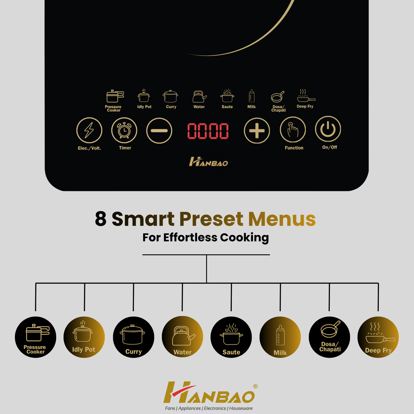 Hanbao Induction Stove Classic Touch - Pro (HB 11A)