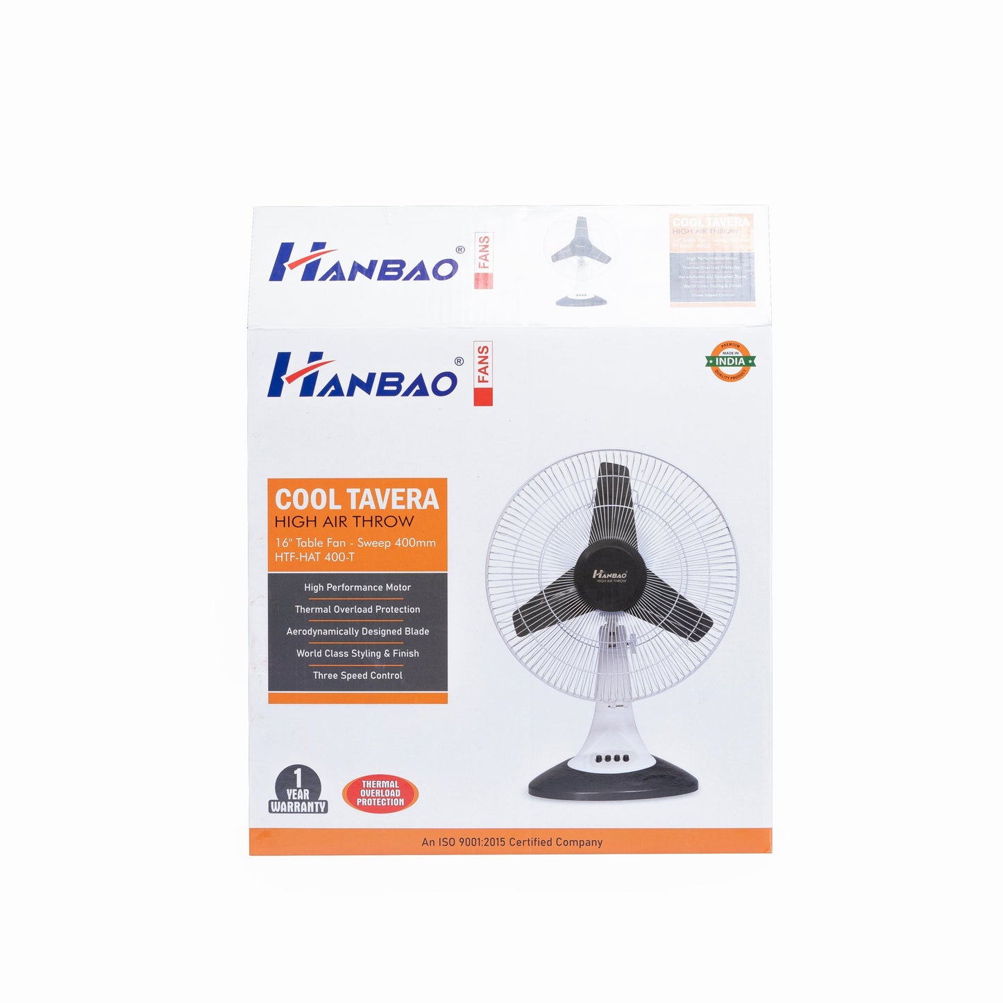 Hanbao Table Fan- Cool Tavera 12 months warranty*