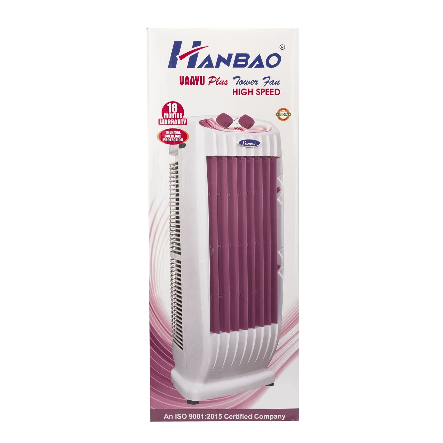 Hanbao Tower Fan- Vaayu Plus, 18 months Warranty